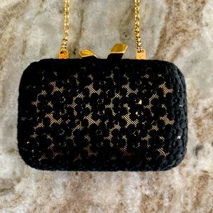 KOTUR Black & gold evening bag/clutch